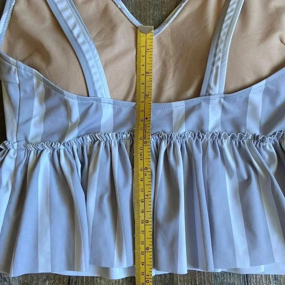 Kortni Jeane |  Striped Ruffle Bikini Top - Picture 6 of 7